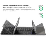 Foldable keyboard with touchpad