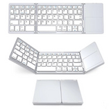 Foldable keyboard with touchpad